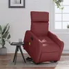 Image de vidaXL Fauteuil inclinable de massage électrique rouge bordeaux3206774