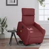 Image de vidaXL Vidaxl Fauteuil Inclinable De Massage Électrique Rouge Bordeaux