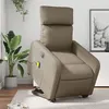 Image de vidaXL Fauteuil inclinable de massage électrique cappuccino similicuir3206776