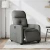 Image de vidaXL Fauteuil inclinable électrique Gris foncé Tissu3206778