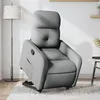 Image de vidaXL Fauteuil inclinable Gris clair Tissu3206795