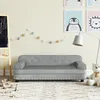 Image de vidaXL Fauteuil inclinable Gris clair Tissu