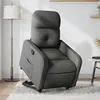 Image de vidaXL Fauteuil inclinable Gris foncé Tissu