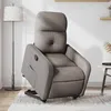 Image de vidaXL Fauteuil inclinable taupe tissu