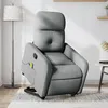 Image de vidaXL Vidaxl Fauteuil De Massage Inclinable Gris Clair Tissu