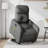 Image de vidaXL Vidaxl Fauteuil De Massage Inclinable Gris Foncé Tissu