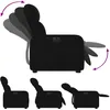 Image de vidaXL Vidaxl Fauteuil Inclinable Électrique Noir Tissu