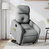 Image de vidaXL Fauteuil inclinable de massage électrique Gris clair Tissu3206822