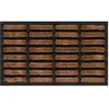 Image de vidaXL Paillasson rectangulaire 45x75 cm caoutchouc et fibre de coco155665
