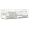 Image de vidaXL Lit coulissant Blanc 2x(90x200) cm Bois de pin massif