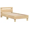 Image de Vidaxl Cadre De Lit Sans Matelas Avec TÃªte De Lit 75x190 Cm
