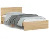 Image de vidaXL Cadre de lit sans matelas avec tête de lit 100x200 cm838619