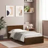 Image de vidaXL Cadre de lit sans matelas avec tête de lit 100x200 cm