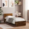 Image de vidaXL Cadre de lit sans matelas avec tête de lit chêne fumé 90x190 cm838656