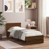 Image de vidaXL Cadre de lit tÃªte de lit chÃªne marron 90x190 cm bois ingÃ©nierie