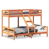 Image de vidaXL Vidaxl Lit Superposé Sans Matelas 80x200/140x200 Cm Bois Massif