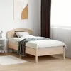Image de vidaXL Cadre de lit avec tête de lit 75x190 cm bois de pin massif