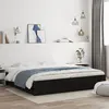 Image de vidaXL Cadre de lit avec tiroirs sans matelas noir 160x200 cm