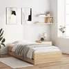 Image de vidaXL Cadre de lit avec tiroirs sans matelas chÃªne sonoma 90x200 cm