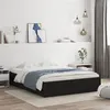 Image de vidaXL Cadre de lit avec tiroirs sans matelas noir 140x190 cm3207302