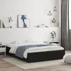 Image de vidaXL Cadre de lit avec tiroirs sans matelas noir 140x190 cm