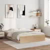 Image de vidaXL Cadre de lit avec tiroirs sans matelas chêne sonoma 140x190 cm3207303