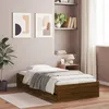 Image de vidaXL Cadre de lit avec tiroirs sans matelas chÃªne marron 90x190 cm