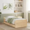 Image de vidaXL Cadre de lit avec tiroirs sans matelas chêne sonoma 90x200 cm3207373
