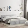 Image de vidaXL Cadre de lit sans matelas gris béton 180x200 cm3207465
