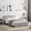 Image de vidaXL Cadre de lit avec tÃªte de lit sonoma gris 120x200 cm