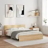 Image de vidaXL Cadre de lit sans matelas chêne sonoma 140x190 cm3207499