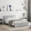 Image de vidaXL Cadre de lit sans matelas gris béton 120x190 cm3207514