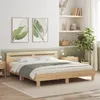 Image de vidaXL Cadre de lit avec LED sans matelas chêne sonoma 180x200 cm3207527