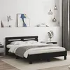 Image de vidaXL Cadre de lit avec LED sans matelas noir 140x200 cm3207547
