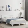 Image de vidaXL Cadre de lit avec LED sans matelas blanc 120x190 cm3207574