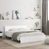 Image de vidaXL Cadre de lit avec LED sans matelas blanc 160x200 cm3207595