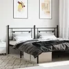 Image de vidaXL Tête de lit métal noir 193 cm