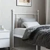 Image de vidaXL Tête de lit métal blanc 75 cm