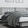 Image de vidaXL Tête de lit métal noir 200 cm