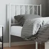 Image de vidaXL Tête de lit métal blanc 75 cm