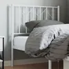 Image de vidaXL Tête de lit métal blanc 80 cm