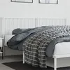 Image de vidaXL Tête de lit métal blanc 180 cm