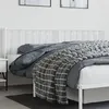 Image de vidaXL Tête de lit métal blanc 193 cm
