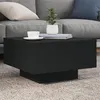 Image de vidaXL Table basse noir 55x55x31 cm bois d'ingénierie836568