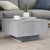Image de vidaXL Table basse gris bÃ©ton 55x55x31 cm bois d'ingÃ©nierie