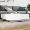 Image de vidaXL Table basse blanc 100x100x31 cm bois d'ingÃ©nierie