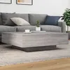 Image de vidaXL Table basse sonoma gris 100x100x31 cm bois d'ingÃ©nierie