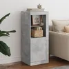 Image de vidaXL Buffet avec lumières LED gris béton 41x37x100 cm836647