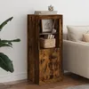 Image de Vidaxl Buffet Avec LumiÃ¨res Led ChÃªne FumÃ© 41x37x100 Cm