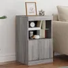 Image de vidaXL Buffet avec lumières LED sonoma gris 41x37x67 cm836684